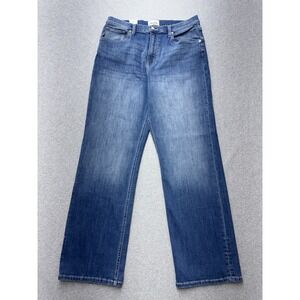 DU/ER Jeans Mens 32x31 High Rise Straight Blue Performance Denim‎ Stretch NWT